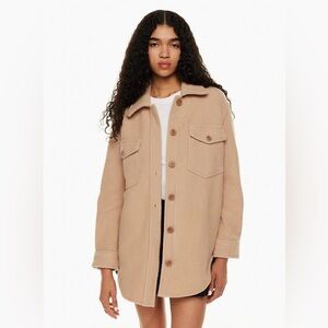 Wilfred Free THE GANNA™ SHIRT JACKET (XS, Camel Brown)